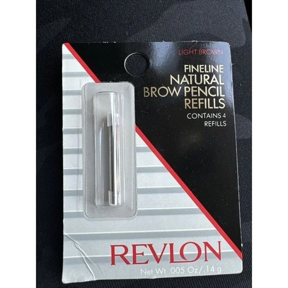 New Vintage Revlon‎ Fineline Brow Pencil Refills Light Brow Contains 4 Refills